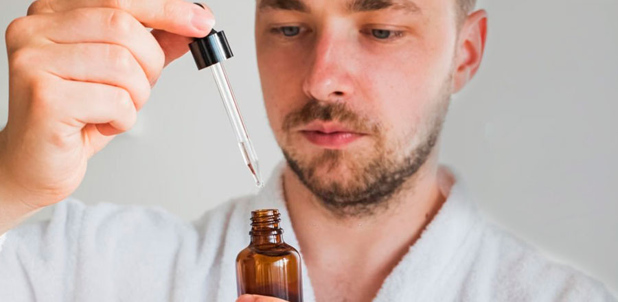 Aplica el aceite esencial de eucalipto en la barba